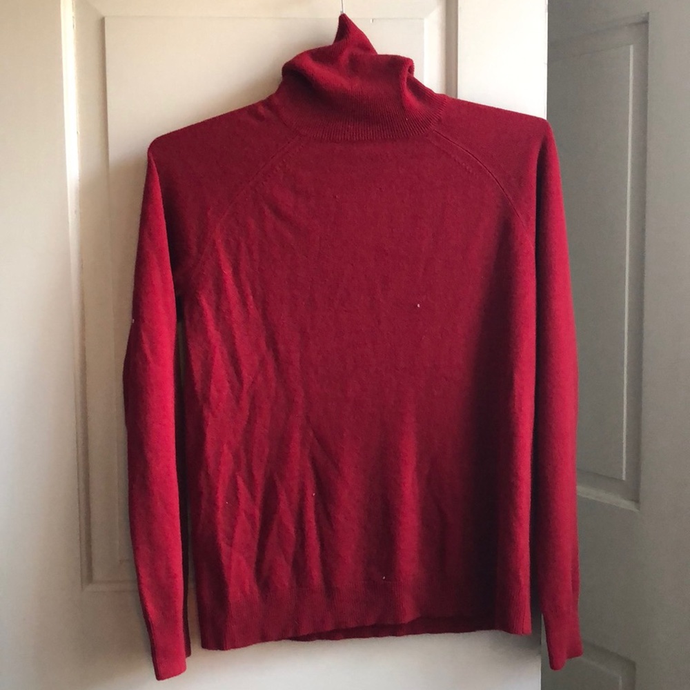 Comfy red Turtleneck